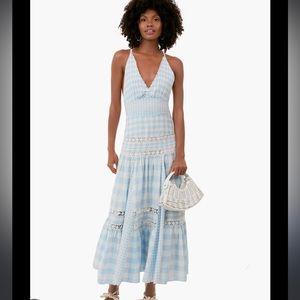 Loveshackfancy roan gingham midi dress